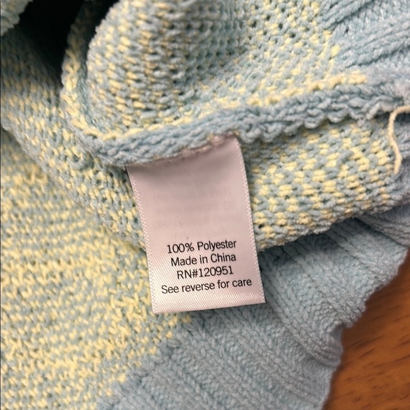 Peace Sign Blue Cropped Sweater for girls - Picture 5 of 6